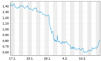 Chart Mini Future Short DWS - 1 Month