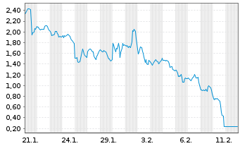 Chart Mini Future Long Tesla - 1 Monat