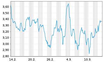 Chart Mini Future Short BMW - 1 Monat