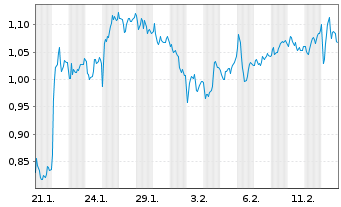 Chart Mini Future Long Muenchener Rueck - 1 Monat