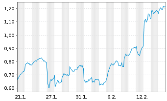 Chart Mini Future Long Siemens - 1 Monat