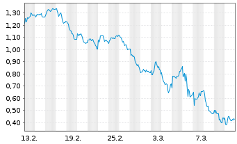 Chart Mini Future Long Zalando - 1 mois