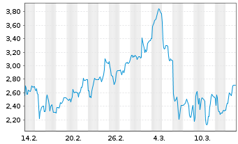 Chart Mini Future Short Verbio Vereinigte Bioenergie - 1 Monat