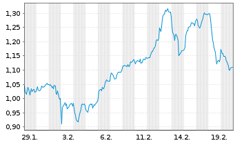 Chart Mini Future Long Allianz - 1 Monat