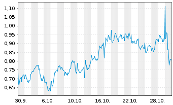 Chart Mini Future Long Anheuser-Busch - 1 Monat