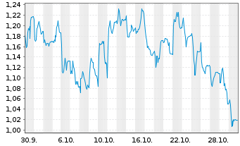 Chart Mini Future Long Aroundtown - 1 Monat