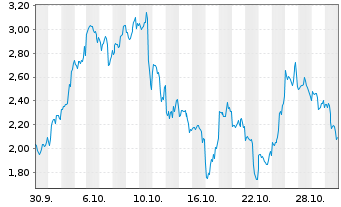 Chart Mini Future Long Coinbase - 1 Monat
