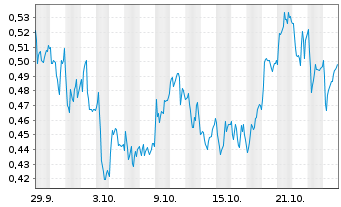 Chart Mini Future Long freenet - 1 Monat