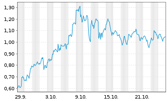 Chart Mini Future Long Freeport-McMoRan - 1 Monat