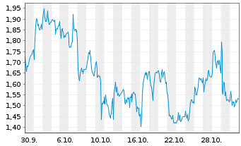 Chart Mini Future Long Volkswagen - 1 Monat