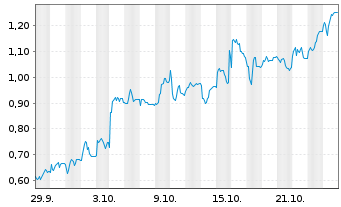 Chart Mini Future Long FinTech Group - 1 Monat