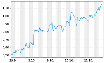 Chart Mini Future Long FinTech Group - 1 Monat