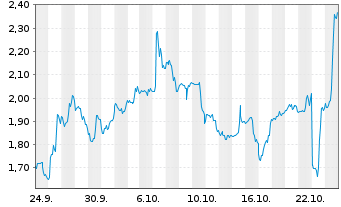 Chart Mini Future Long IBM - 1 Monat
