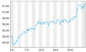 Chart First T.G.F.-Cl.Comput. UC.ETF .Shs A USD o.N. - 1 Month