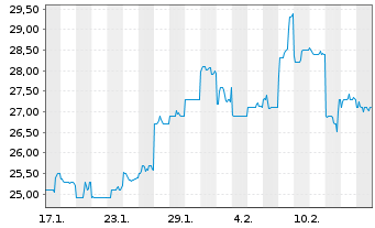 Chart SBI Holdings Inc. - 1 mois