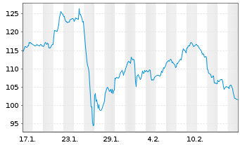 Chart Arista Networks Inc. - 1 Monat