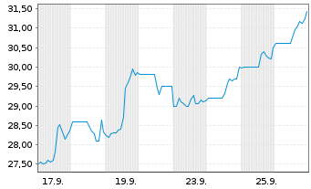 Chart Columbus McKinnon Corp. - 1 mois