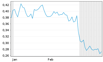 Chart TDG Gold Corp. - 6 Months