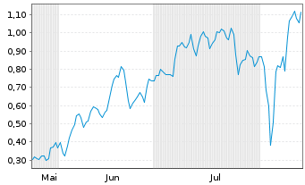 Chart Mini Future Long Palantir - 6 Monate