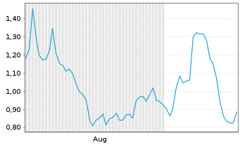 Chart Mini Future Short Broadcom - 6 Monate