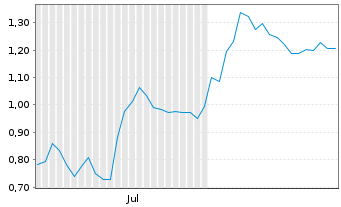 Chart Mini Future Short Daimler Truck Holding - 6 Monate