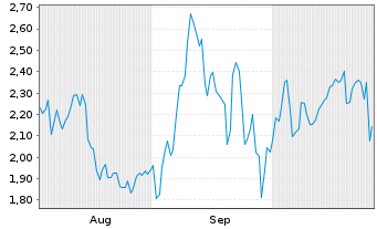 Chart Mini Future Short Volkswagen - 6 Months