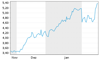 Chart Mini Future Long Volkswagen - 6 Monate