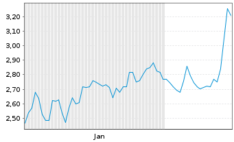 Chart Rimini Street Inc. - 6 mois