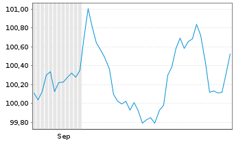 Chart Coca-Cola Europacific Pa. PLC 2024(24/32)Reg.S - 6 Months