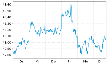 Chart Deka MSCI USA UCITS ETF - 1 semaine