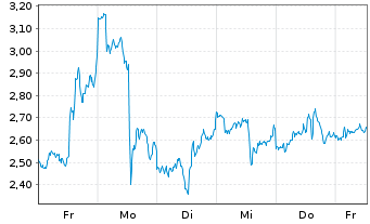 Chart Mini Future Long Palantir - 1 Woche