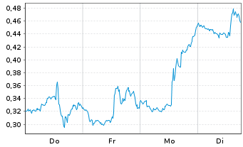 Chart Mini Future Long Palantir - 1 Woche